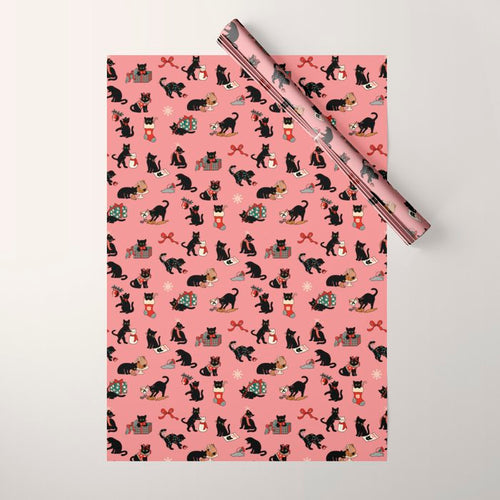 Christmas Cats Wrapping Paper