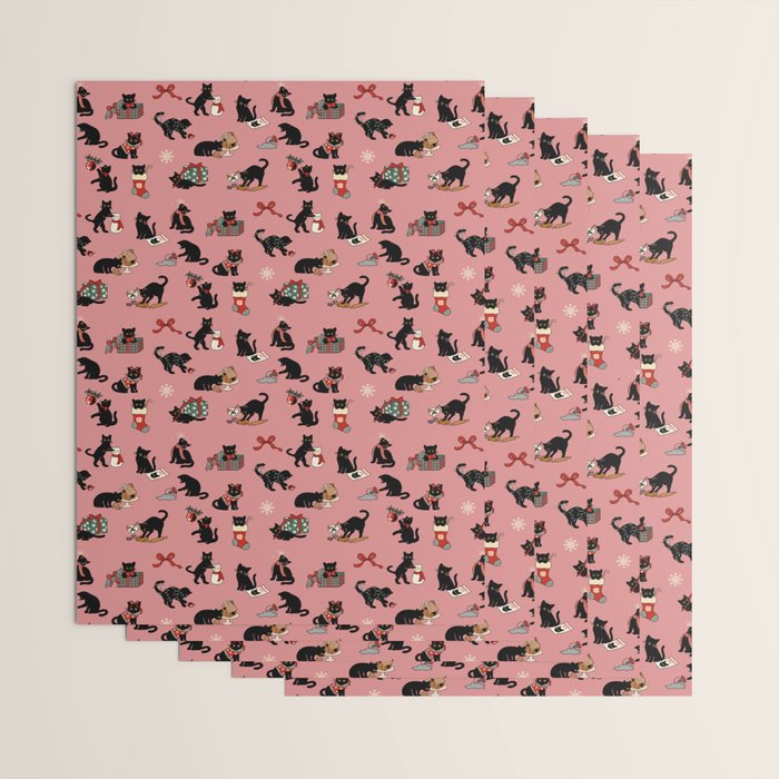 Christmas Cats Wrapping Paper Gallery Image 3