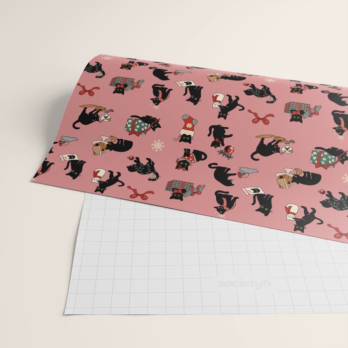 Christmas Cats Wrapping Paper Gallery Image 2