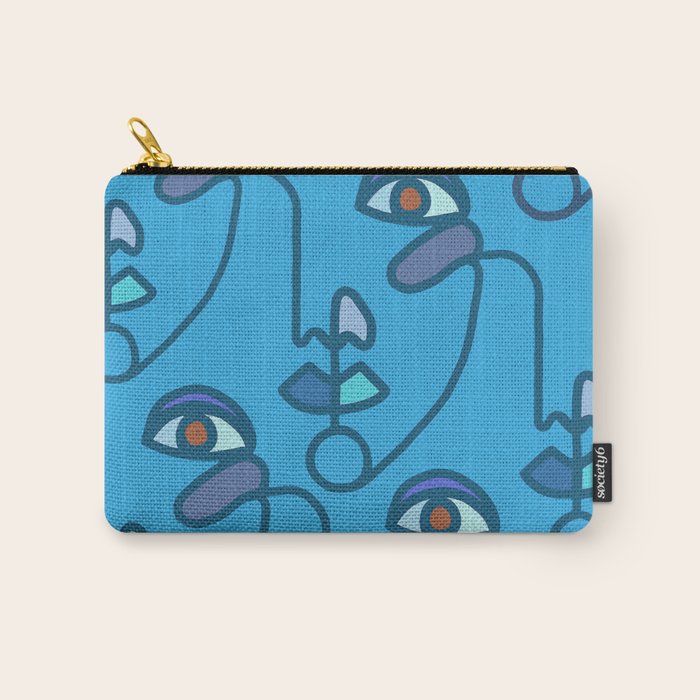 Multi Faced Sea Glass Carry All Pouch Gallery Image 1