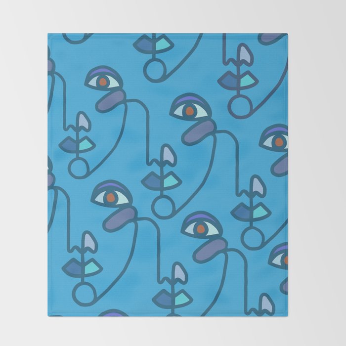 Multi Faced Sea Glass Throw Blanket Gallery Image 2