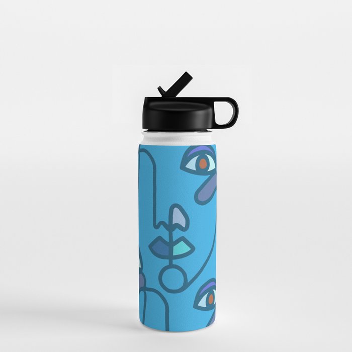 Multi Faced Sea Glass Water Bottle Gallery Image 1