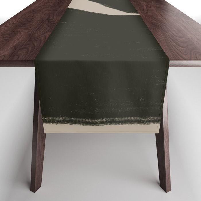 Black Geometric Shapes Table Runner Gallery Image 1