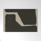 Black Geometric Shapes Welcome Mat Gallery Image 1