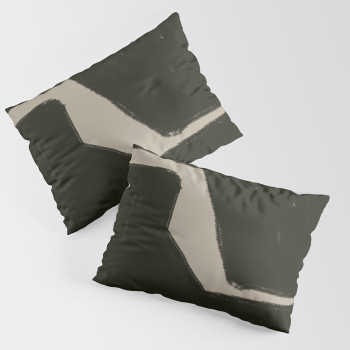 Black Geometric Shapes Pillow Sham Gallery Image 3