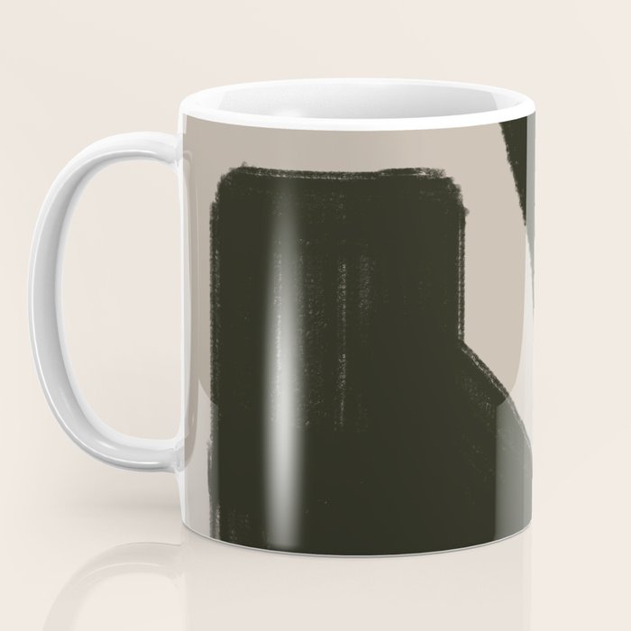Black Geometric Shapes Coffee Mug Gallery Image 3