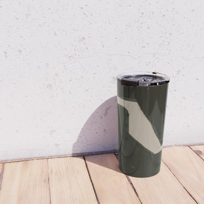 Black Geometric Shapes Travel Mug Gallery Image 4