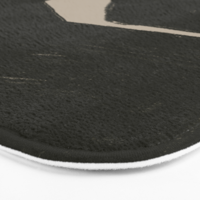 Black Geometric Shapes Bath Mat Gallery Image 3