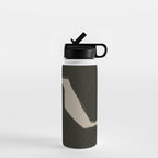 Black Geometric Shapes Water Bottle Gallery Image 1