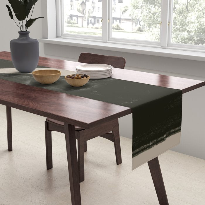 Black Geometric Shapes Table Runner Gallery Image 2