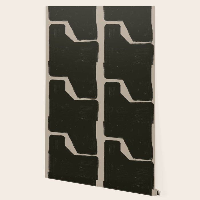 Black Geometric Shapes Wallpaper Gallery Image 2