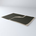 Black Geometric Shapes Rug Gallery Image 3