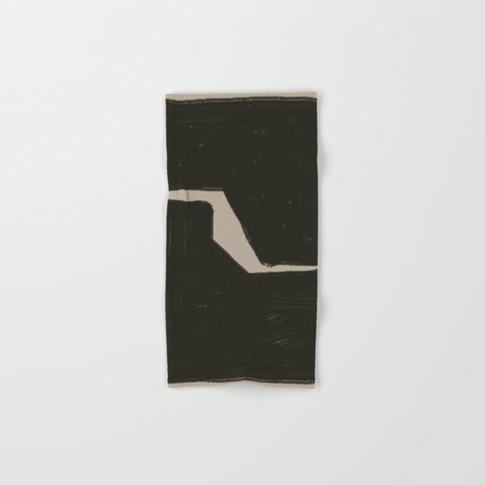 Black Geometric Shapes Bath Towel Gallery Image 1