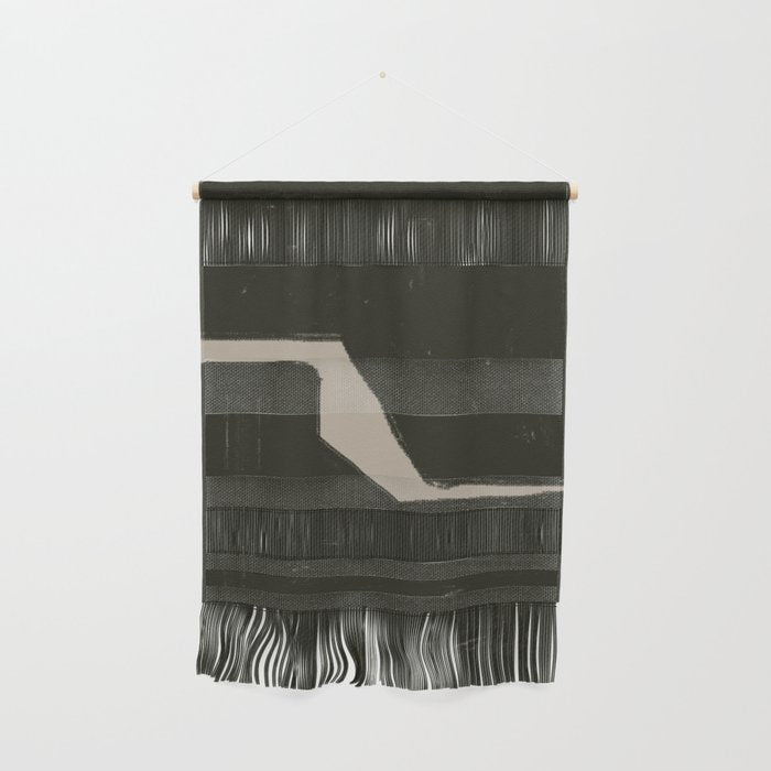 Black Geometric Shapes Wall Hanging Gallery Image 1