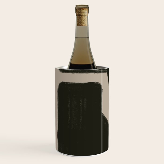 Black Geometric Shapes Wine Chiller Gallery Image 2