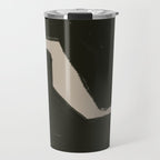 Black Geometric Shapes Travel Mug Gallery Image 1