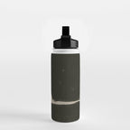 Black Geometric Shapes Water Bottle Gallery Image 2