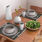 Black Geometric Shapes Placemat Gallery Image 2