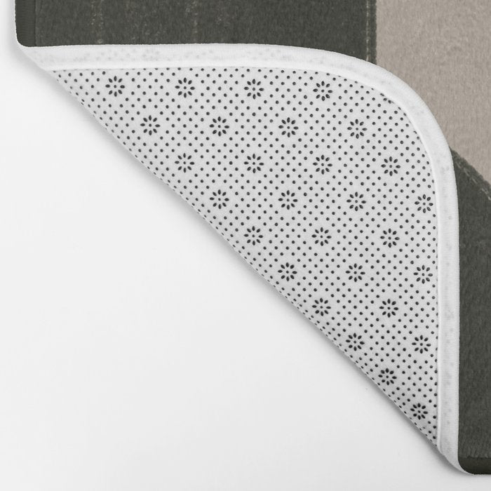 Black Geometric Shapes Bath Mat Gallery Image 2
