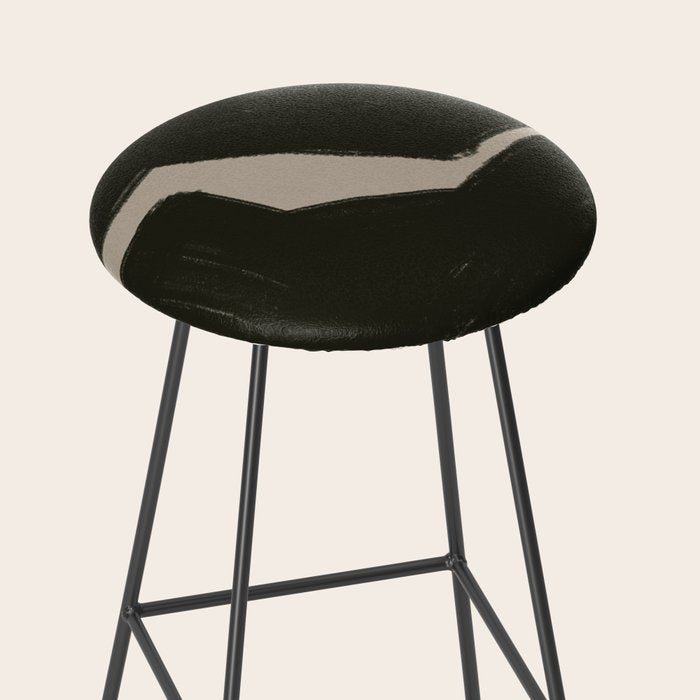 Black Geometric Shapes Stool Gallery Image 2