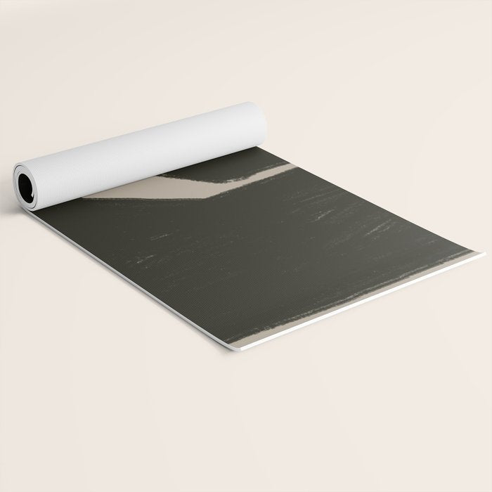 Black Geometric Shapes Yoga Mat Gallery Image 2