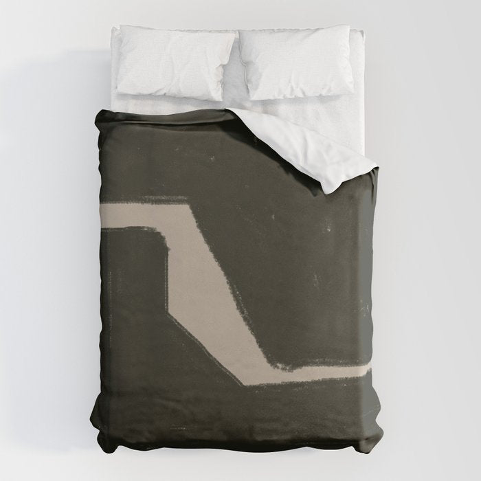 Black Geometric Shapes Duvet Cover Gallery Image 6
