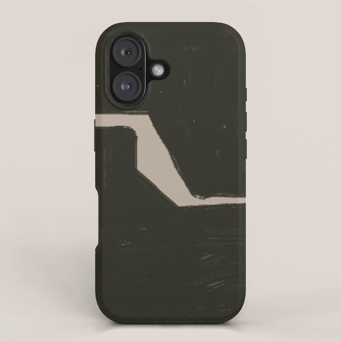 Black Geometric Shapes iPhone Case Gallery Image 1