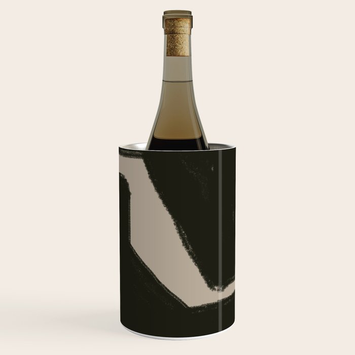 Black Geometric Shapes Wine Chiller Gallery Image 1