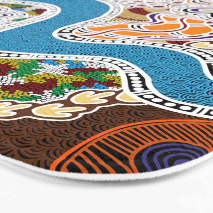 Authentic Aboriginal Art -  Bath Mat Gallery Image 3