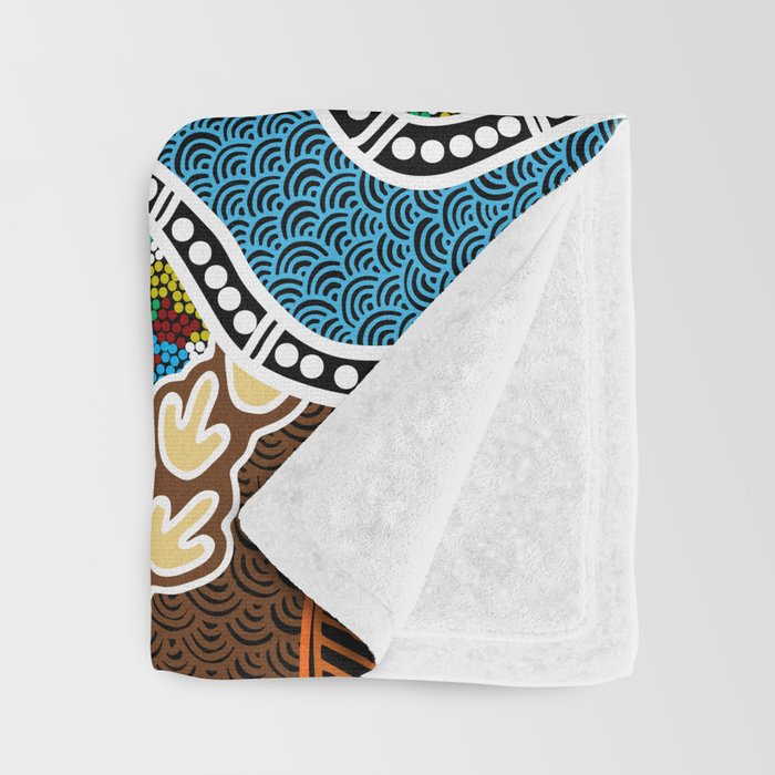 Authentic Aboriginal Art -  Throw Blanket Gallery Image 3