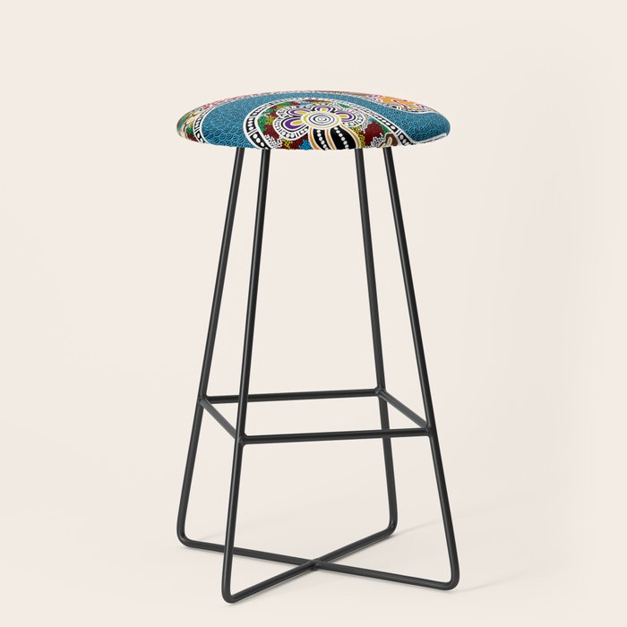 Authentic Aboriginal Art -  Stool Gallery Image 1
