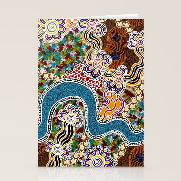 Authentic Aboriginal Art -  Stationery Card Gallery Image 1