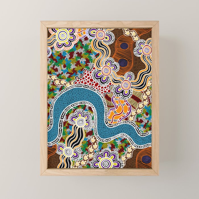 Authentic Aboriginal Art -  Mini Art Print Gallery Image 1