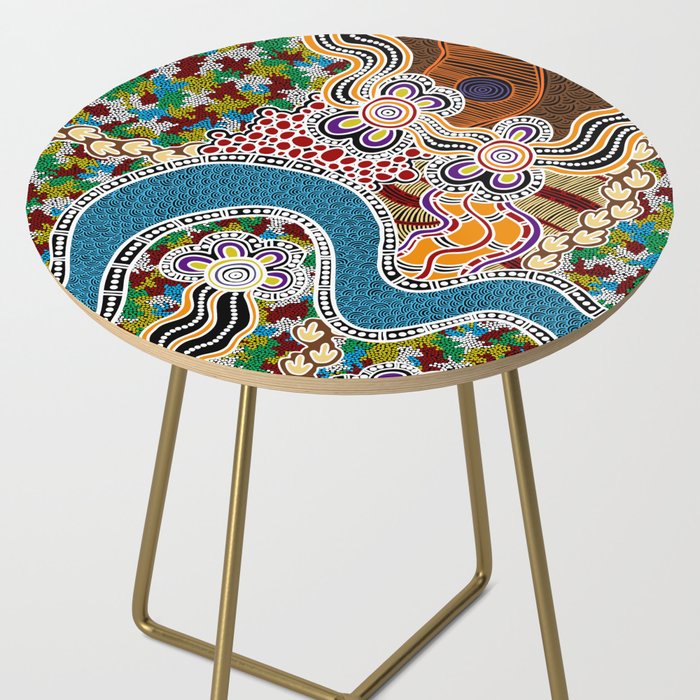 Authentic Aboriginal Art -  Side Table Gallery Image 2