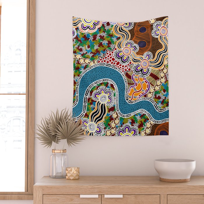 Authentic Aboriginal Art -  Wall Tapestry Gallery Image 2