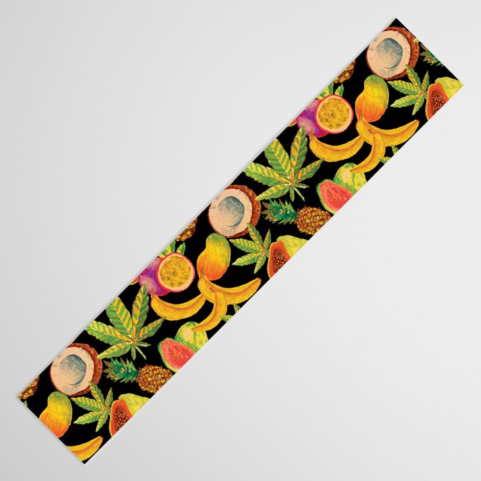 Tropical Cannabis Fruit Table Runner Gallery Image 3