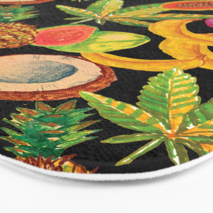 Tropical Cannabis Fruit Bath Mat Gallery Image 3