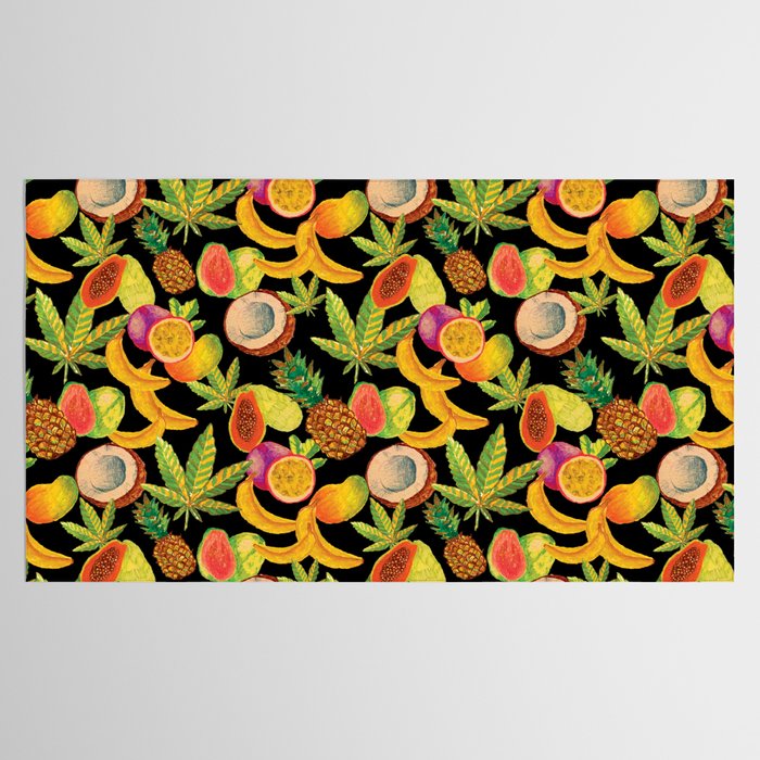 Tropical Cannabis Fruit Tablecloth Gallery Image 2