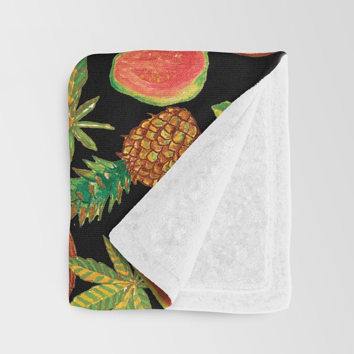 Tropical Cannabis Fruit Throw Blanket Gallery Image 3