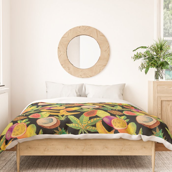 Tropical Cannabis Fruit Duvet Cover Gallery Image 3