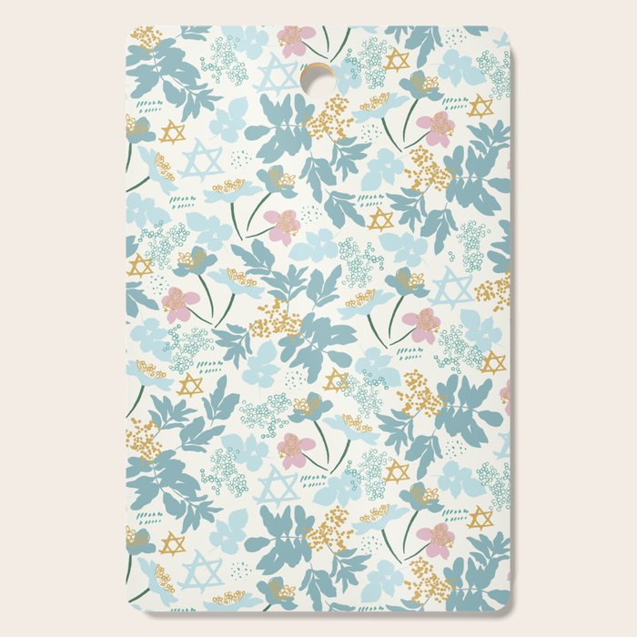 Floral Star of David Cutting Board Gallery Image 1