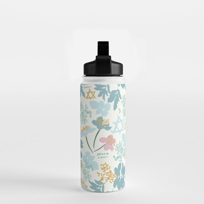 Floral Star of David Water Bottle Gallery Image 2