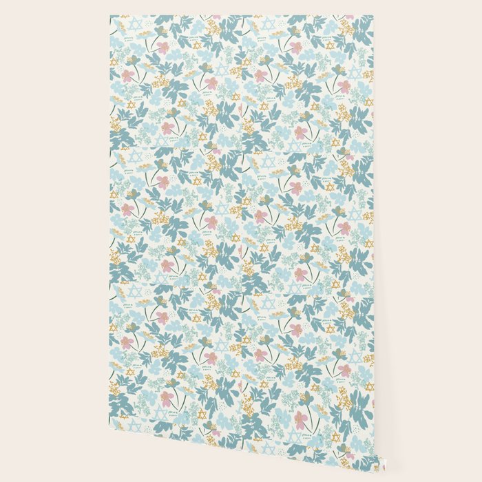Floral Star of David Wallpaper Gallery Image 2