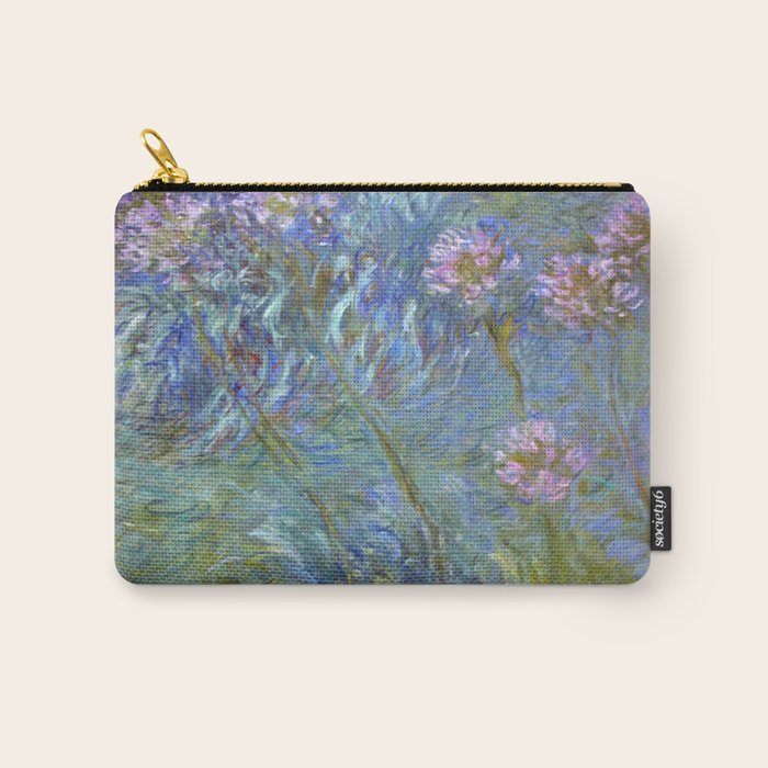 Agapanthus by Claude Monet Carry All Pouch Gallery Image 1