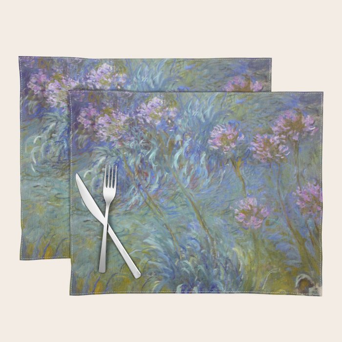 Agapanthus by Claude Monet Placemat Gallery Image 1