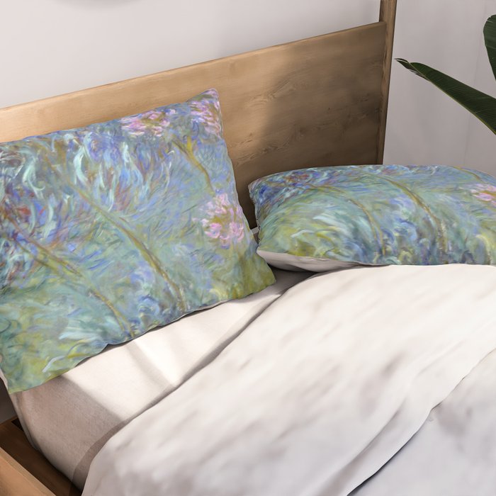 Agapanthus by Claude Monet Pillow Sham Gallery Image 2