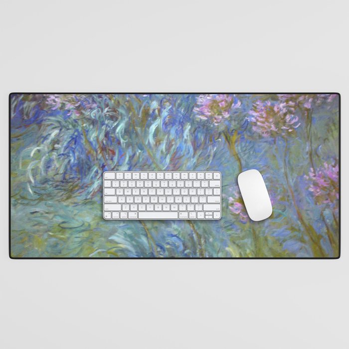 Agapanthus by Claude Monet Desk Mat Gallery Image 1