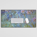 Agapanthus by Claude Monet Desk Mat Gallery Image 1