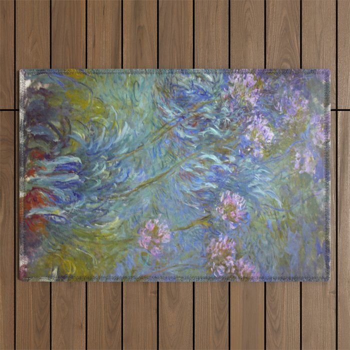 Agapanthus by Claude Monet Outdoor Rug Gallery Image 1