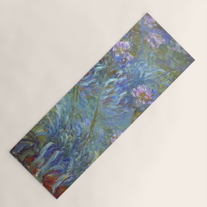 Agapanthus by Claude Monet Yoga Mat Gallery Image 1